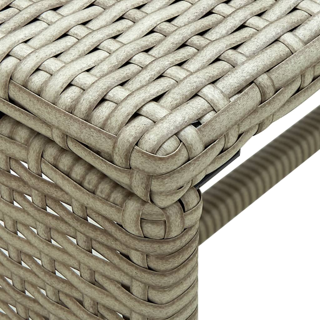 Set de muebles de jardín 4 pzas y cojines ratán sintético beige