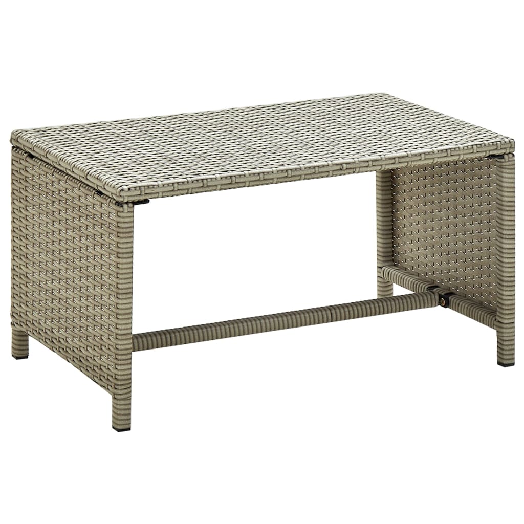 Set de muebles de jardín 4 pzas y cojines ratán sintético beige