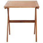 Mesa de jardín de madera maciza de acacia 110x67x74 cm