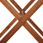 Mesa de jardín de madera maciza de acacia 110x67x74 cm