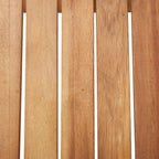 Mesa de jardín de madera maciza de acacia 110x67x74 cm