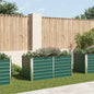 Floreira elevada em aço galvanizado verde 160x80x77cm
