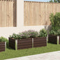 Jardinera elevada 160x80x77 cm acero galvanizado gris
