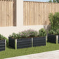 Jardinera elevada 160x80x77 cm acero galvanizado gris