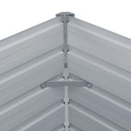 Jardinera elevada de acero galvanizado antracita 100x100x45 cm