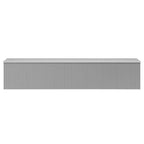 Cobertizo de jardín acero galvanizado gris 257x779x181 cm