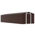 Cobertizo de jardín acero galvanizado antracita 257x990x181 cm