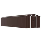 Cobertizo de jardín acero galvanizado antracita 257x990x181 cm