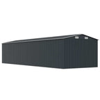 Cobertizo de jardín acero galvanizado antracita 257x990x181 cm