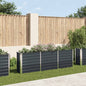 Floreira de jardim em aço galvanizado antracite 240x40x77 cm