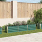 Arriate de acero galvanizado gris 400x80x45 cm