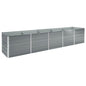 Arriate de acero galvanizado gris 400x80x45 cm