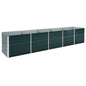 Arriate de acero galvanizado gris 400x80x45 cm