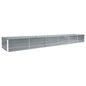 Arriate de acero galvanizado gris 400x80x45 cm