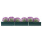 Arriate de acero galvanizado gris 400x80x45 cm