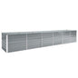 Arriate de acero galvanizado gris 400x80x45 cm