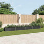 Arriate de acero galvanizado gris 400x80x45 cm