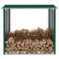 Abrigo de jardim para lenha aço galvanizado cinzento 172x91x154 cm