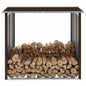 Abrigo de jardim para lenha aço galvanizado cinzento 172x91x154 cm