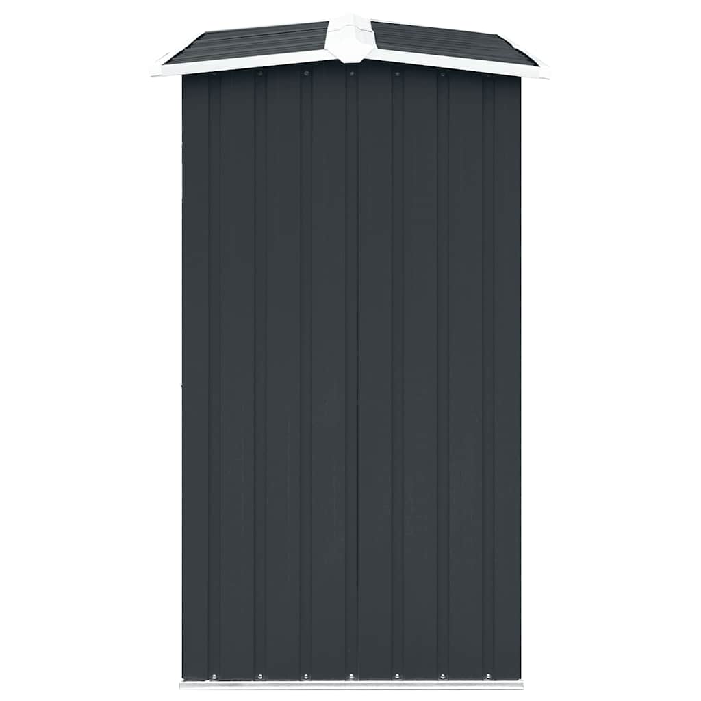 Caseta de jardín para leña acero galvanizado gris 172x91x154 cm
