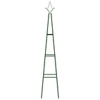 Soporte plantas trepadoras 2 ud hierro verde oscuro 35x35x195cm