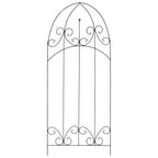 Soporte para plantas trepadoras 3 uds hierro negro 40x100 cm