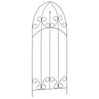 Soporte para plantas trepadoras 3 uds hierro negro 40x100 cm