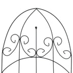 Soporte para plantas trepadoras 3 uds hierro negro 40x100 cm