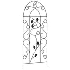 Soporte para plantas trepadoras 3 uds hierro negro 40x100 cm