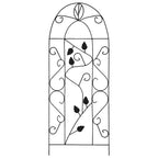 Soporte para plantas trepadoras 3 uds hierro negro 40x100 cm