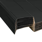 Panel de techo 12 pcs Antracita 129 x 45 cm Acero galvanizado