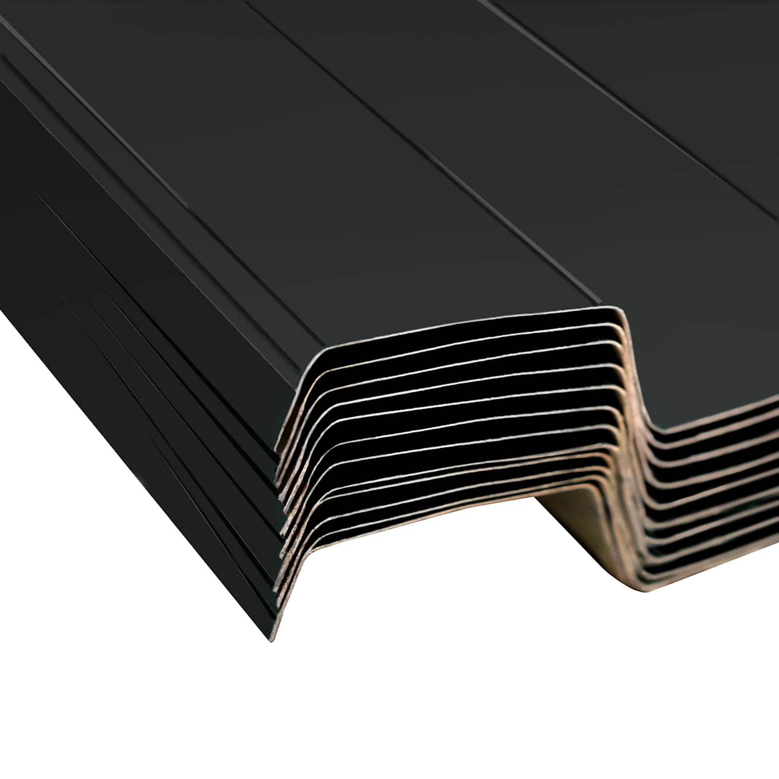 Panel de techo 12 pcs Antracita 129 x 45 cm Acero galvanizado