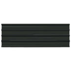 Panel de techo 12 pcs Antracita 129 x 45 cm Acero galvanizado