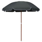 Guarda-chuva com mastro de aço branco areia 180 cm