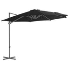 Sombrilla de jardín voladiza con palo de acero arena 250x250 cm