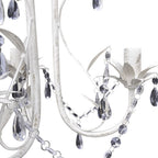 Lámparas de araña de cristal 2 unidades blanco elegante