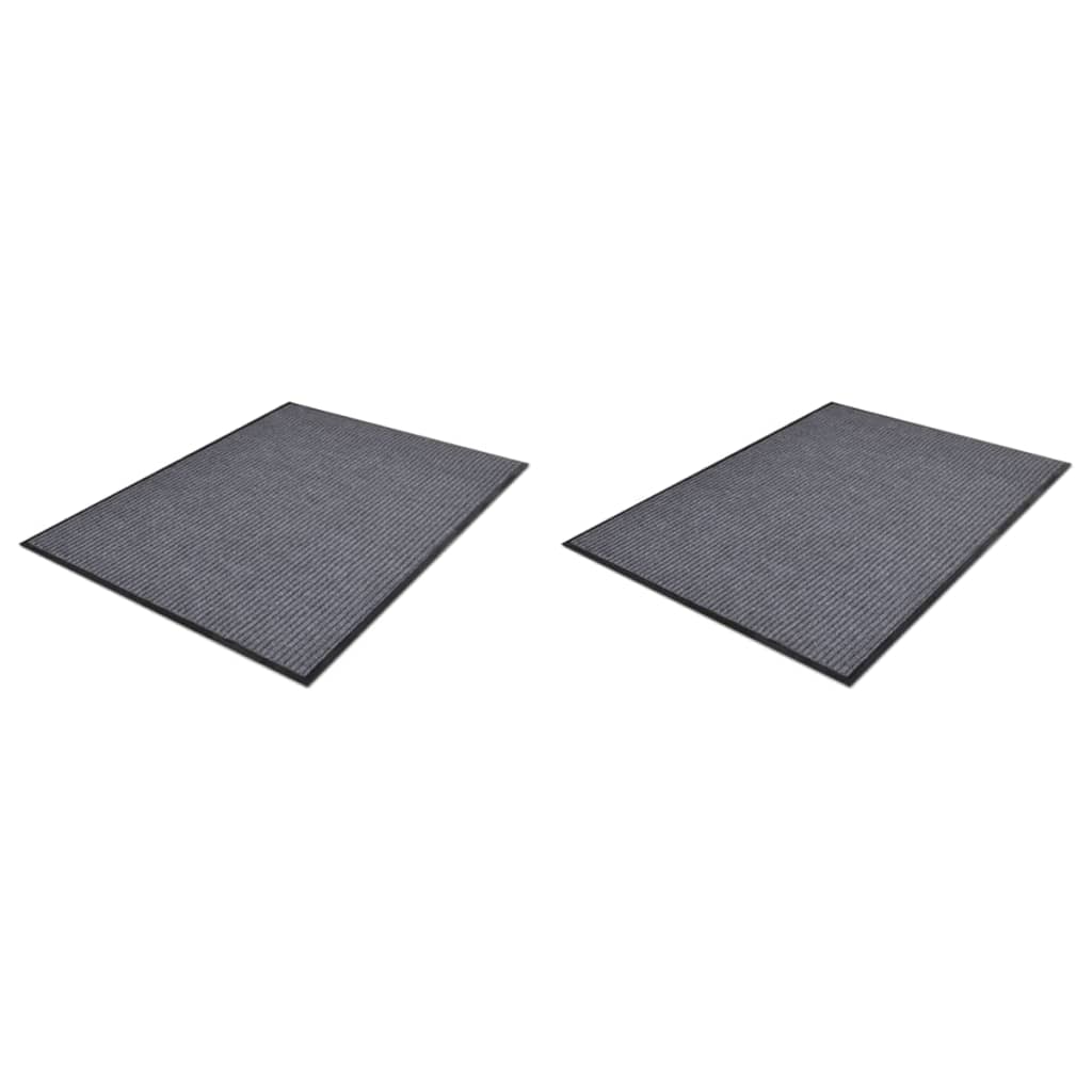 Felpudo gris 117x220 cm PVC