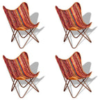 Silla butterfly de tela chindi Multicolor