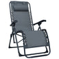 Tumbona plegable de terraza textileno crema