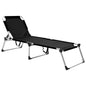 Tumbona senior extra alta plegable aluminio azul