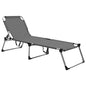 Tumbona senior extra alta plegable aluminio azul