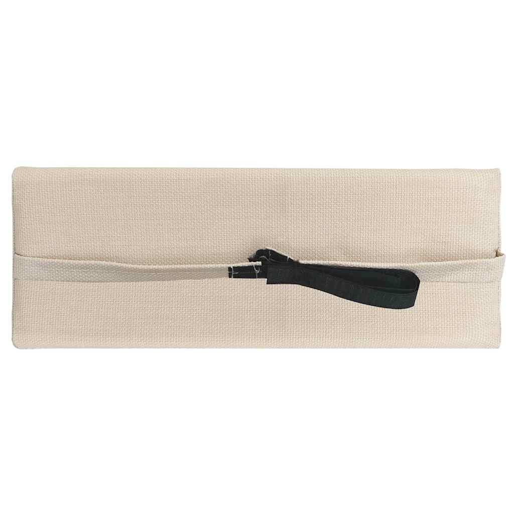 Reposacabezas de silla de jardín textilene crema 40x7,5x15 cm