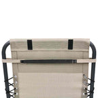 Reposacabezas de silla de jardín textilene crema 40x7,5x15 cm