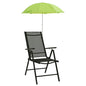 Camping chair umbrellas, 2-pack, green, 105 cm
