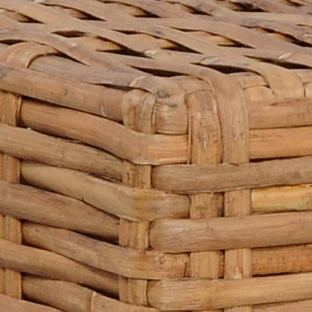 Reposapiés con cojín ratán natural