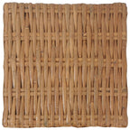 Mesita de ratán natural 47x47x28 cm