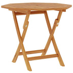 Mesa de jardín plegable madera de teca maciza 85x85x76 cm