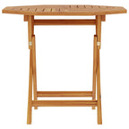 Mesa de jardín plegable madera de teca maciza 85x85x76 cm