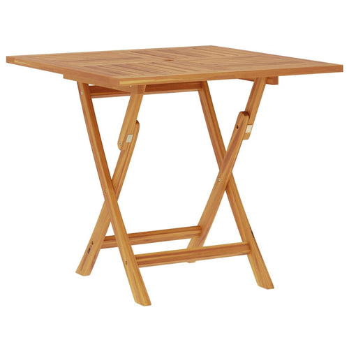 Solid Teak Wood Folding Garden Table 85x85x76 cm