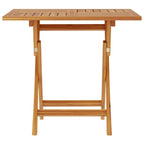 Mesa de jardín plegable madera de teca maciza 85x85x76 cm